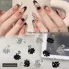 Black Swan Zirconia Nail Art Decorations – Sparkling Translucent White Flat-Back Rhinestones for DIY Wearable Nails