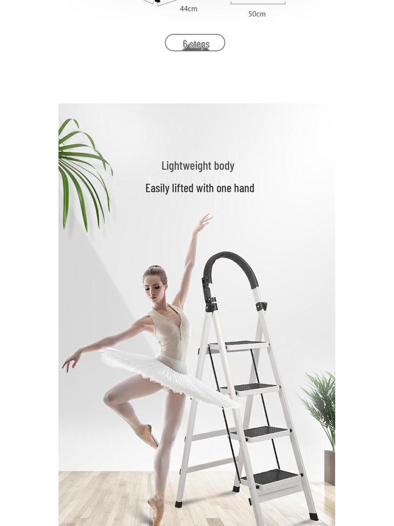 Portable Multi-Functional A-Frame Folding Ladder for Home and Engineering Use