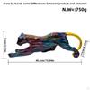 Leopard Figurine Animal Sculpture 16x4.3x5inch Decorative Shelf Decoration Tabletop Ornament for
