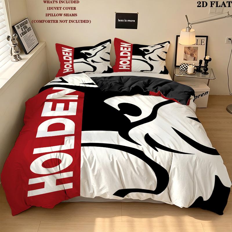 Holden Pattern Bedding Quilt Set Quilt Cover Pillowcase Home Birthday Gift(1 * duvet cover + 2 * pillowcase, without core)
