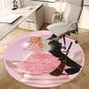 Glinda,Elphaba Chair Mat Round Rug Office Carpet, Machine Washable, Non Slip, Suitable for Living Rooms, Bedrooms