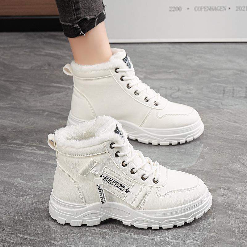 **Women Winter Snow Boots Fleece Lined Thick Waterproof Anti Slip Warm Martin Boots**