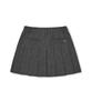 Clove [25Fw Clove] Stripe Pleated Skirt (Charcoal)