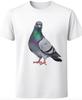 Pigeon T-Shirt Realistic City Bird Wildlife Graphic Unisex Tee Gildan 5000