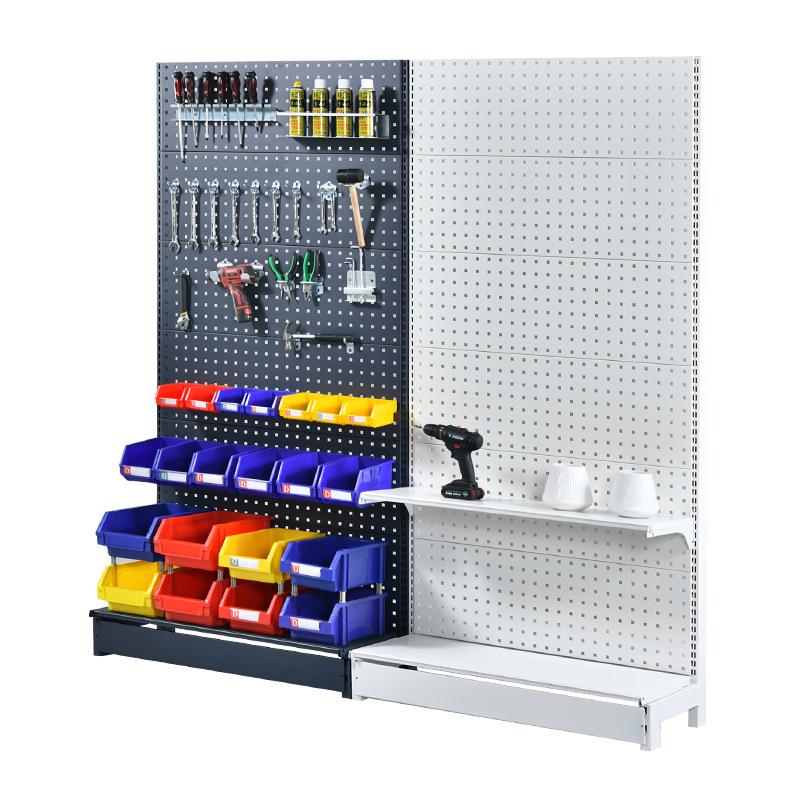 Hengwei Pegboard Tool Shelf with Hooks for Workshop Storage