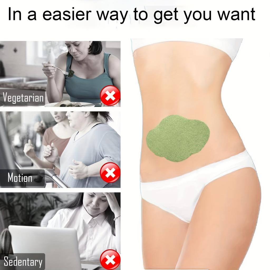 Natural Mugwort Belly Patch 25-Piece- Premium Wormwood Essence Sticker for Moxibustion and Navel Care - Ideal for Warm Abdominal Therapy