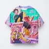 3D Printed Game Player T-Shirt for Boys - Vibrant pixel game design, short-sleeved round-neck,