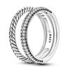 Size 6 -9 Inch Authentic 925 Silver Women Stackable Ring Girl 'S Luxury Wedding Finger Rings