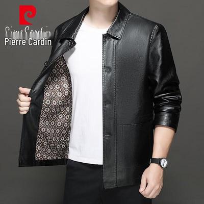 Men's Spring Autumn Faux Leather Jacket