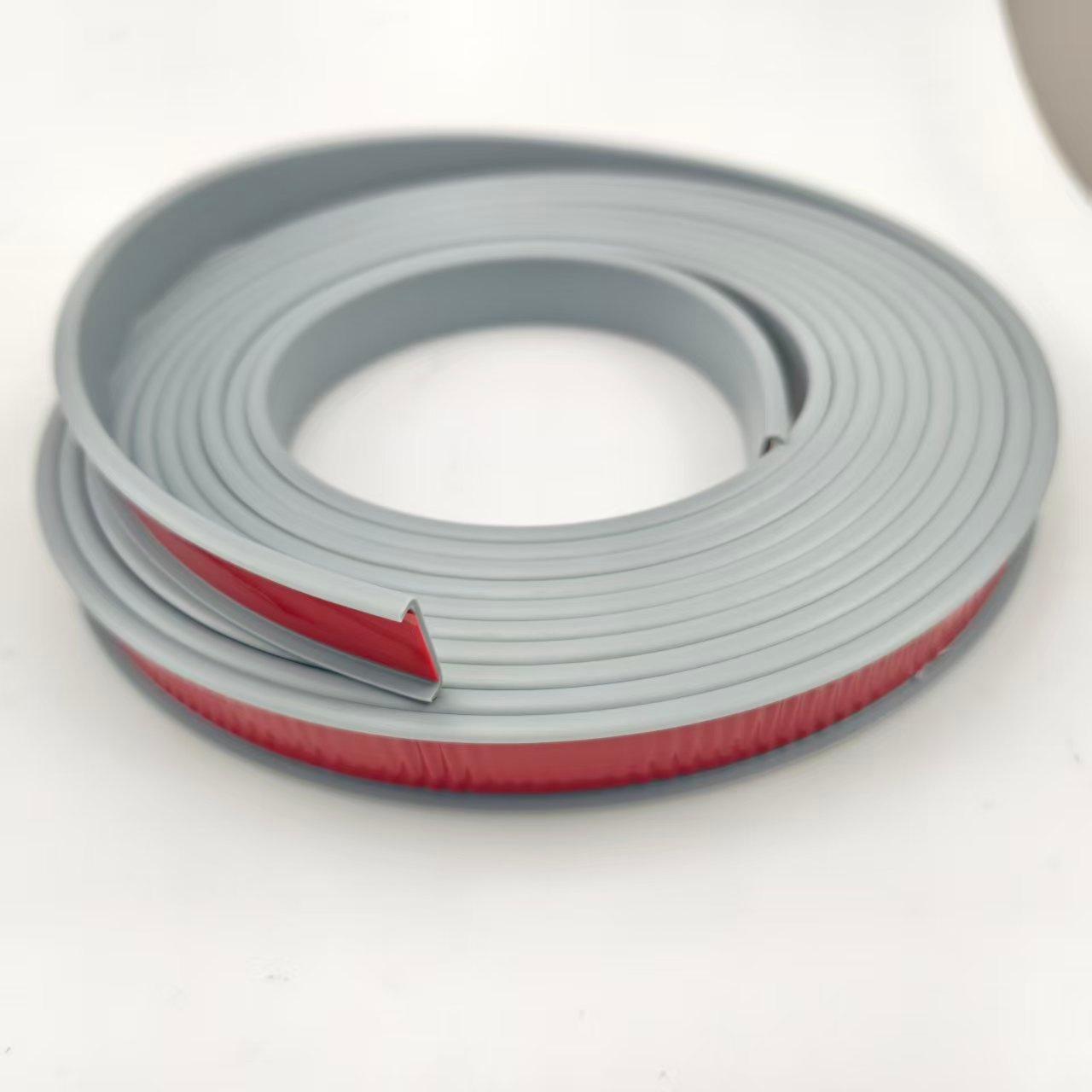 

1Roll 5M/196.85inch U-shaped Edge Banding Self Adhesive 18mm/20mm Seals For Floor Edge Tape Wood Board Furniture Protector 18mmX5m сірий колір