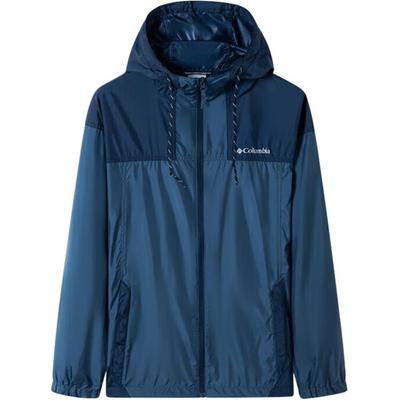Outdoor Sports Hooded Windbreaker Men Outerwear Blue WE0757-479