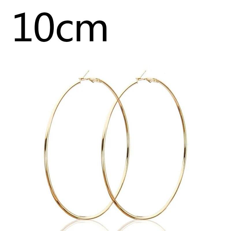 Women 3-10cm Small Big Circle Hoop Earrings Statement Ear Ring Fashion Jewelry Gift Nightclub DJ 2020