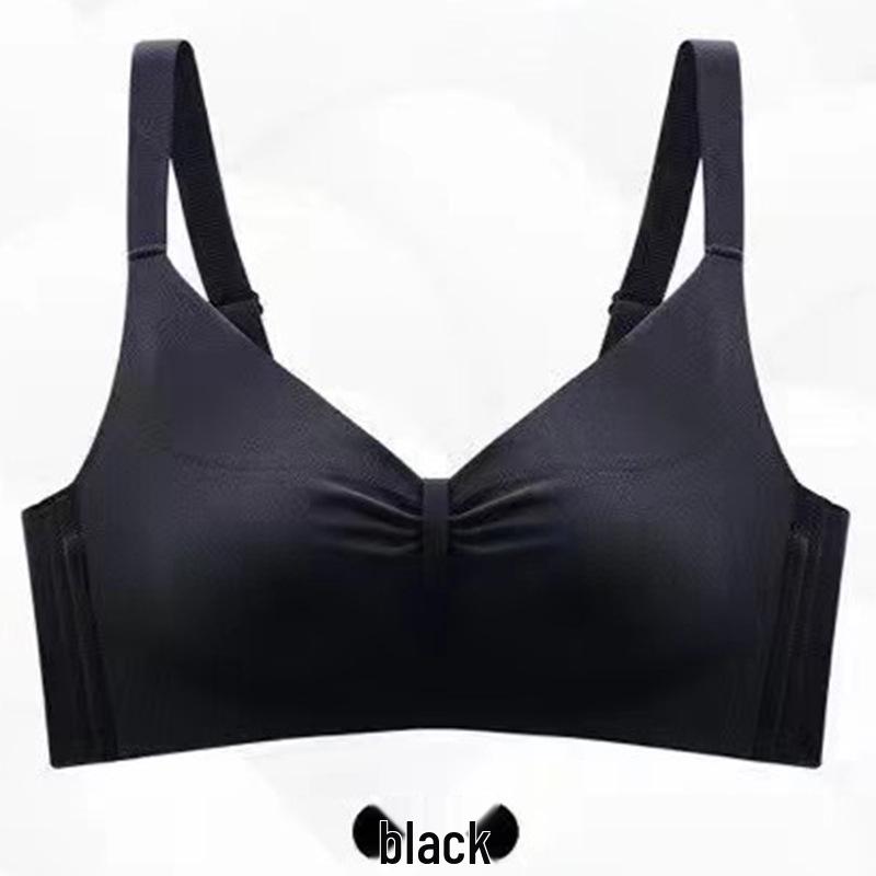 2502 Seamless Wire-Free Push-Up Bra for Small Busts, Solid Color, Medium Thickness, Magnetic-Free, Sexy Design