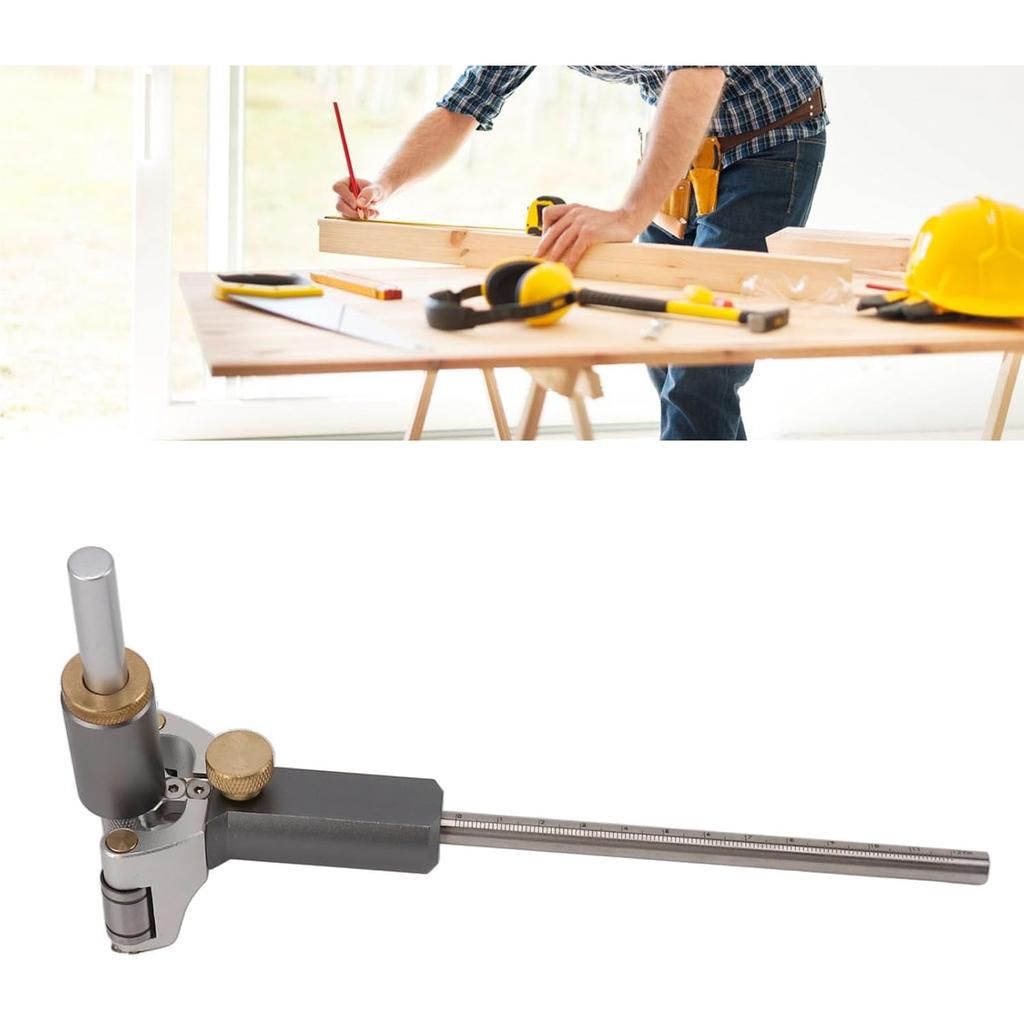 Woodworking Scriber Ruler,Parallel Line Drawing Tool Measuring Gauge Multifunctional Woodworking Scribe Tools
