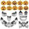 13Pcs Face Details Stainless Steel Pumpkin Carving Kit Heavy Duty Carving Pumpkin Carving Tool with Hammer