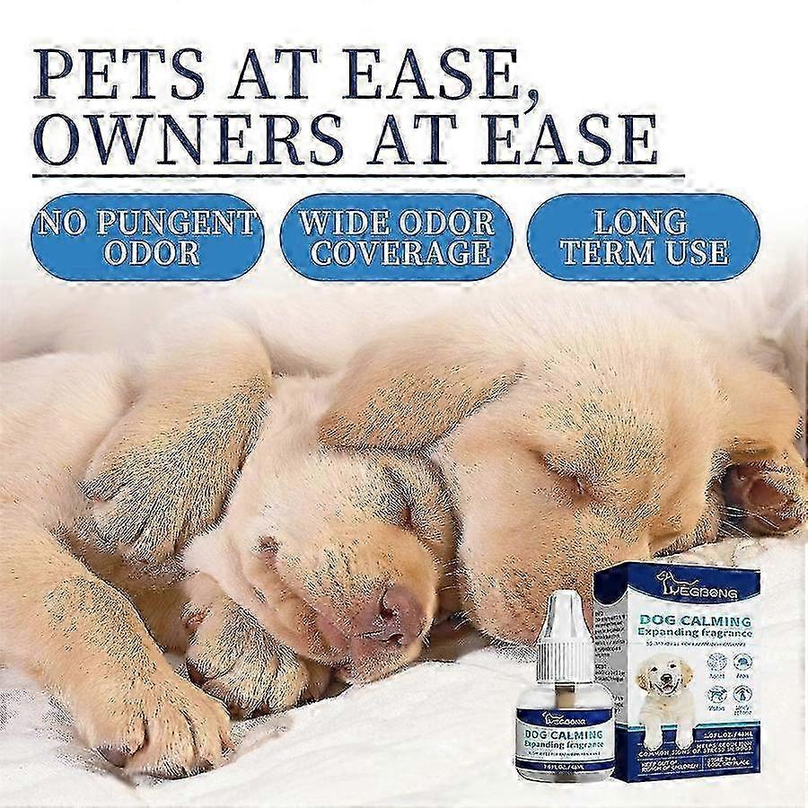 Calming Pheromone Diffuser Refills for Dogs - 3x Pack for Anxiety, Stress Reduction & Chewing/Barking Control