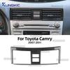 Real Soft Carbon Fiber Sticker For Toyota Camry 2007 2008 2009 2010 2011 LHD RHD Car Central Control Center Air Outlet Frame
