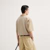 CROQUIS Men's 2025 Summer Loose Fit Knitted Polo Shirt