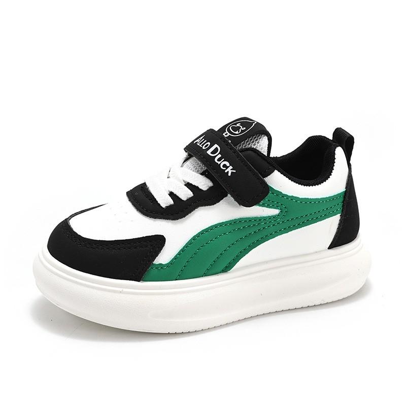 Kids Casual Sneakers Fall 2026 Waterproof PU Leather Soft Sole Non-Slip Unisex Childrens Shoes
