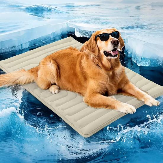 Dog Cooling Mat Summer Self Cooling Pet Sleeping Pad for Dogs Cats Washable Non-Slip Cool Blanket for Indoor Outdoor Use