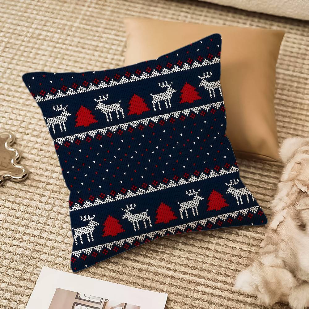 Kleine Weihnachtsfreude Kissenbezug Seidig Kurzplüsch Mit Verdecktem Reißverschluss Staubdicht Sofa Kissenbezug