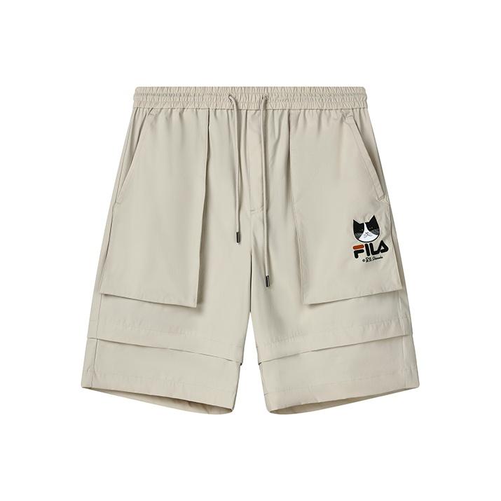 New FILA Casual Shorts Men's Light Bright Khaki F11M133898F-LK