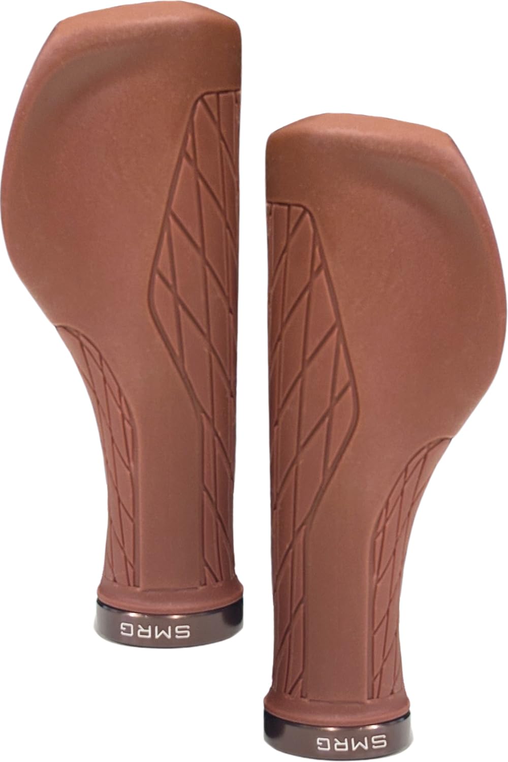 

in SMRG Bicycle Ergo Grips for Cross Bikes and with Stainless Steel Bolts Long x Long x [Made Taiwan] Grips, MTB, SR-GP (Brown, (136 136mm))
