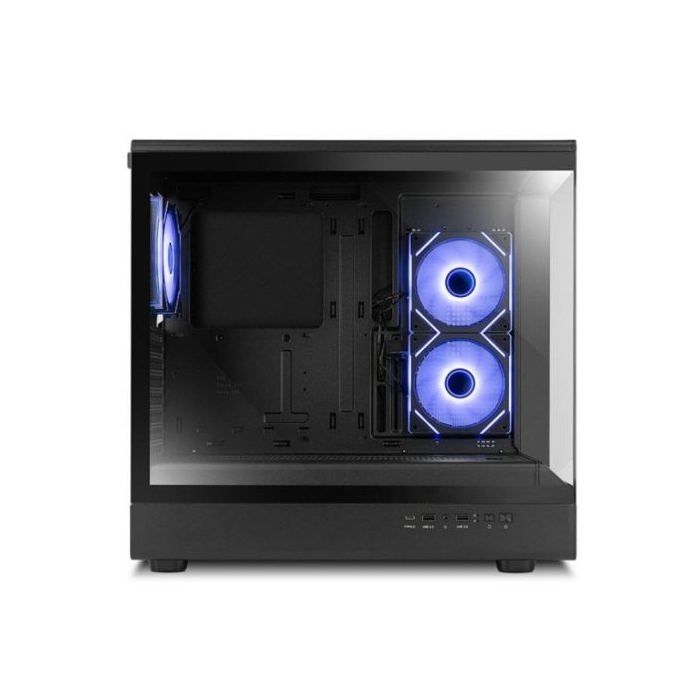 Boîtier Semitorre - NOX - Hummer Signal ARGB - Noir - ATX/Micro ATX - Cristal Templado