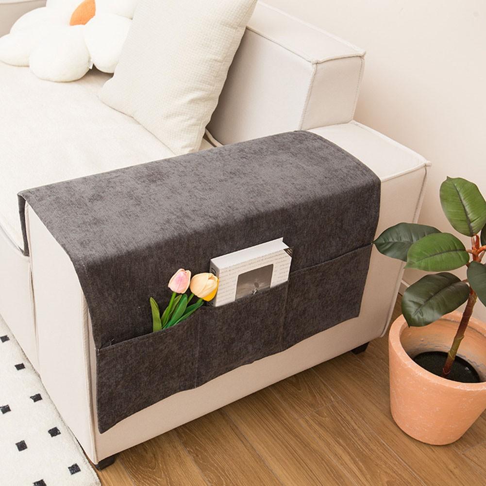 Sleek and Practical Sofa Armrests Cover to Enhance Furniture Longevity Black and Grey