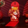 Rote Farbe Neujahr Roter Umschlag Zieh-Design Faltbar 3D Roter Umschlag Kreatives Glücksbringer-Design Geldbeutel Chinesisches Neujahr