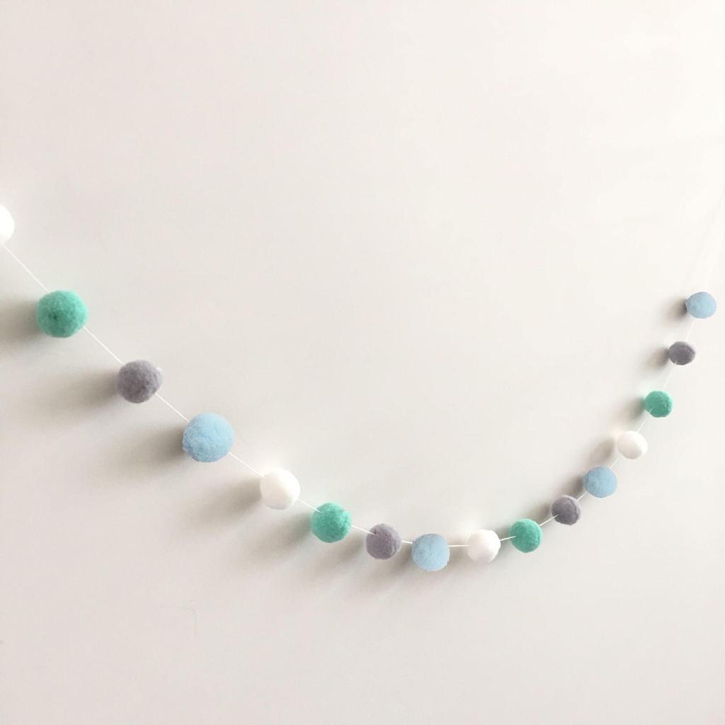 Macaron Color Ball Banner: Children's Room and Festival Hanging Decor