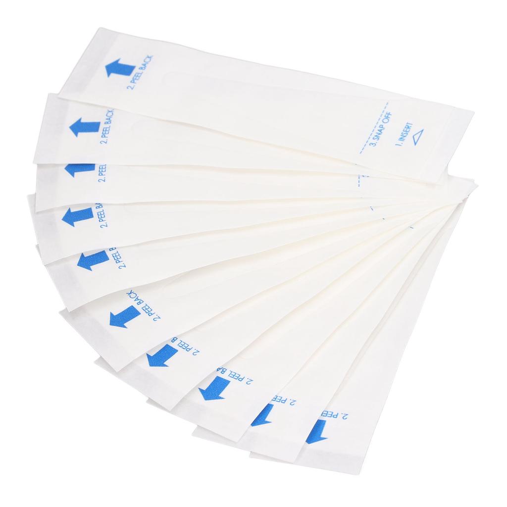 50PCS Thermometer Probe Cover PE Film Paper 9.5x2.5cm Disposable Accurate Reliable Thermometer