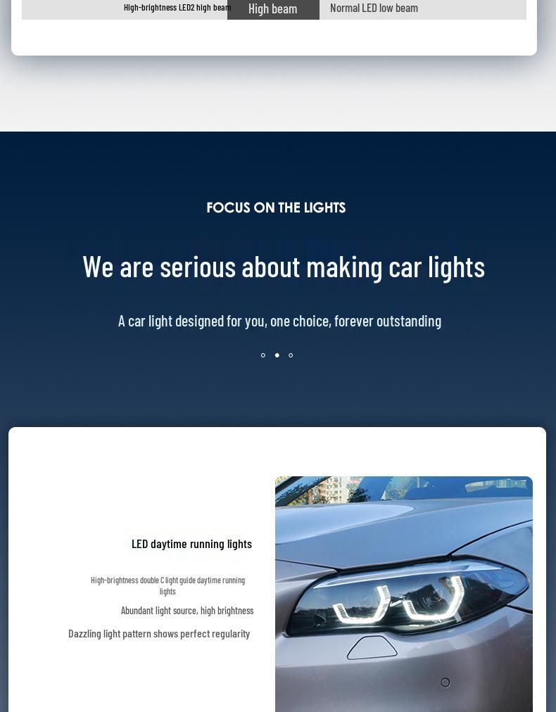 LED Daytime Running Lights & Ozum Laser Bi-Xenon Lens Headlight Assembly for 2011-2017 BMW 5 Series.