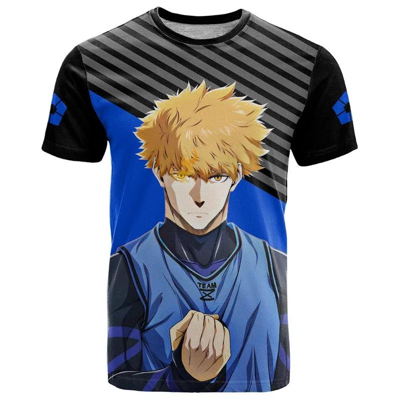 Anime Blue Lock 3D Printed Men/Women Children T Shirt Fashion Harajuku Style Football T-shirt  Short Sleeve Tops