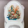 1 stuks Onderwater Wereld Muursticker Badkamer Toilet Decor Woonkamer Kast Huisdecoratie Stickers Verfraaien Zelfklevende Muurschildering