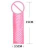 Reusable Cock Ring Condom For Men Silicone Penile Extension Sleeve Delay Ejaculation Stronger Erection Sex Toy Adult Toys