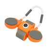 Automatic Rebound Abdominal Exercise Roller with Timer Orange Double Wheel Abdominal Roller for Home Gyms