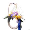 Fairy Garden Hose Wreath Night Light, Art Garland String Waterfall Lamp Outside