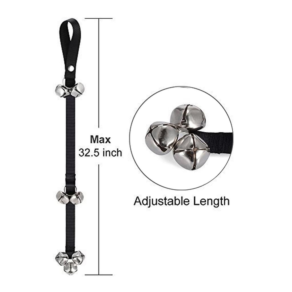 Dog Doorbell Training Adjustable Doorbell Dog Bell Suitable For Changing Dog Barking Scratching Door Toilet Training Dog Bell 4
