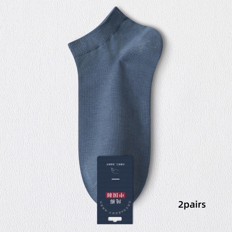 

2Pairs Men Ankle Socks Solid Color Invisible Breathable Cotton Sport Socks Male Short Sock Men Sox Soft Comfortable Casual Socks One Size темно-синий