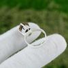 925 Sterling Silver Smoky Rough Gemstone Solitaire Artisan Ring Jewelry Size 6.5