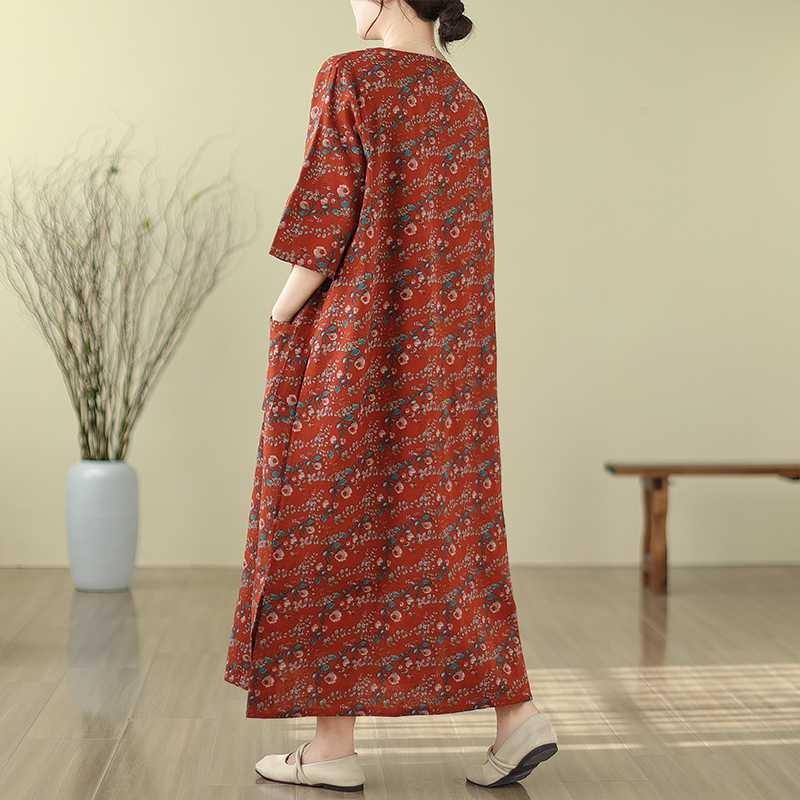 Plus Cover Up Meat Thin V-neck Long Dress
