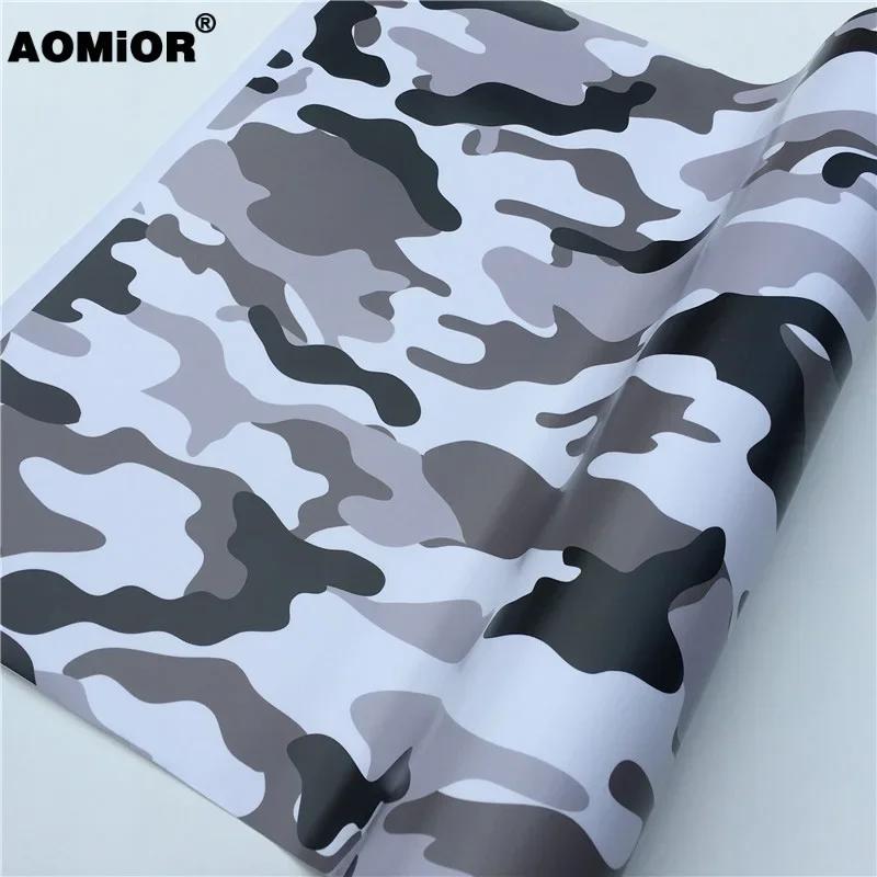 Arktisches Schnee-Tarnfolie Auto-Wrap Tarnfolie Autoaufkleber Fahrrad Konsole Computer Laptop Skin Roller Motorrad