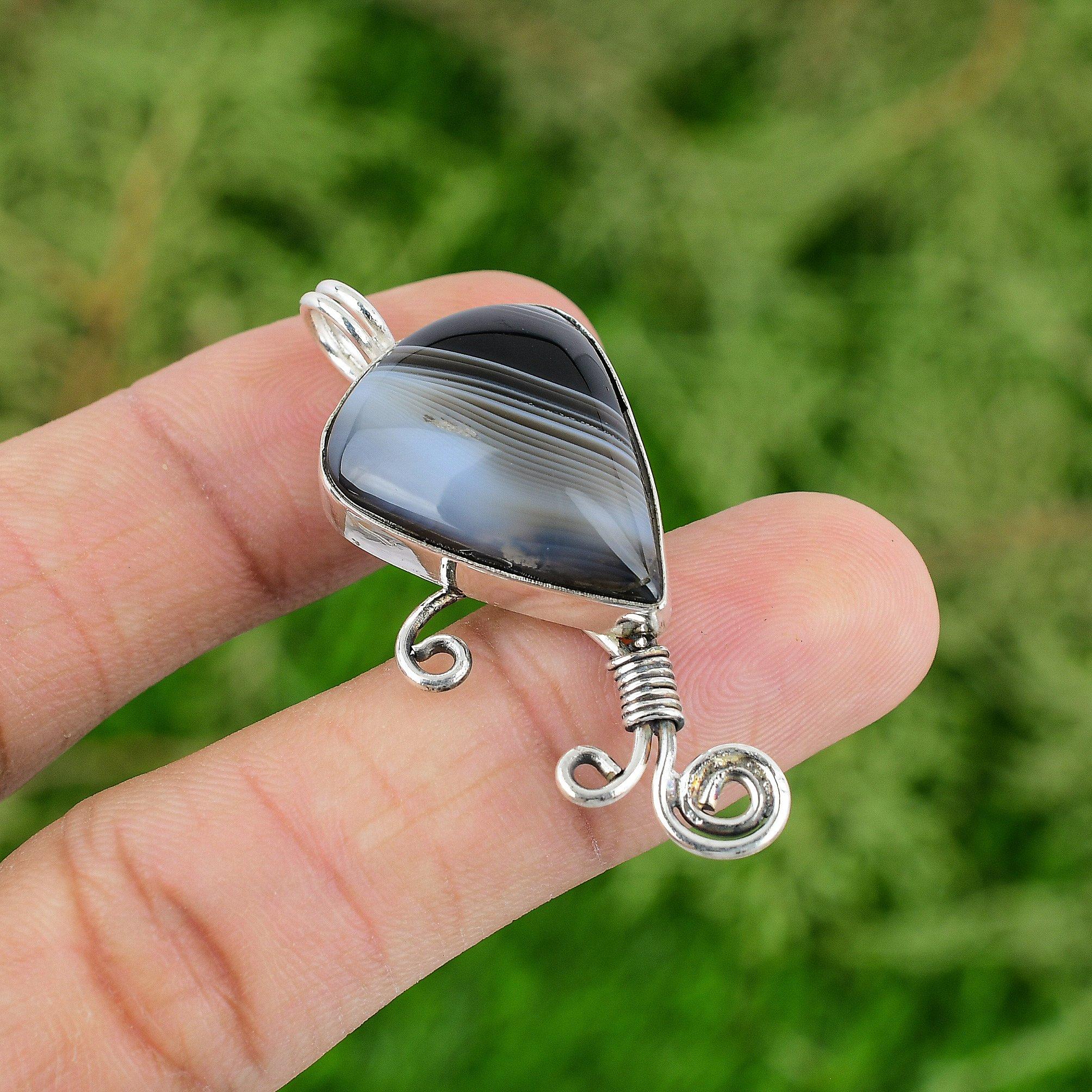 

Sardonyx Pendant Natural Gemstone Jewelry Handmade Pendant 925 Sterling Silver Pendant Christmas Gifts