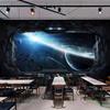 Custom 3D Photo Wallpaper Personality Cosmic Space Cabin Spacecraft Wall Painting 3D Restaurant Hotel Internet Gaming Room Mural Wall Paper