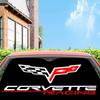 C-Corvette Novelty Car Front Windshield Sunshade 70x130cm Cartoon Foils Car Window Windscreen Cover