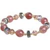 Natural Strawberry  Bracelets For Women Light Luxury Pink String Beaded Elastic Bangles Party Jewelry Gift