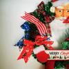 Christmas Door Wreath Santa Claus Door Hanging Wreath Party Decorations