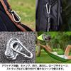 FUPUTWO Stainless Steel Carabiner Keychain with Spring Drop Prevention Hook, Small, Outdoor, (4cm)