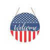 Independence Day Wooden Door Pendant Arrangement Home Decoration Party Props Flag Hanging